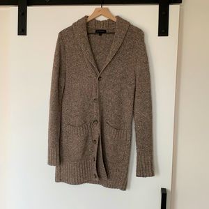 Banana Republic | Long Wool Cardigan w/ Shawl Neck